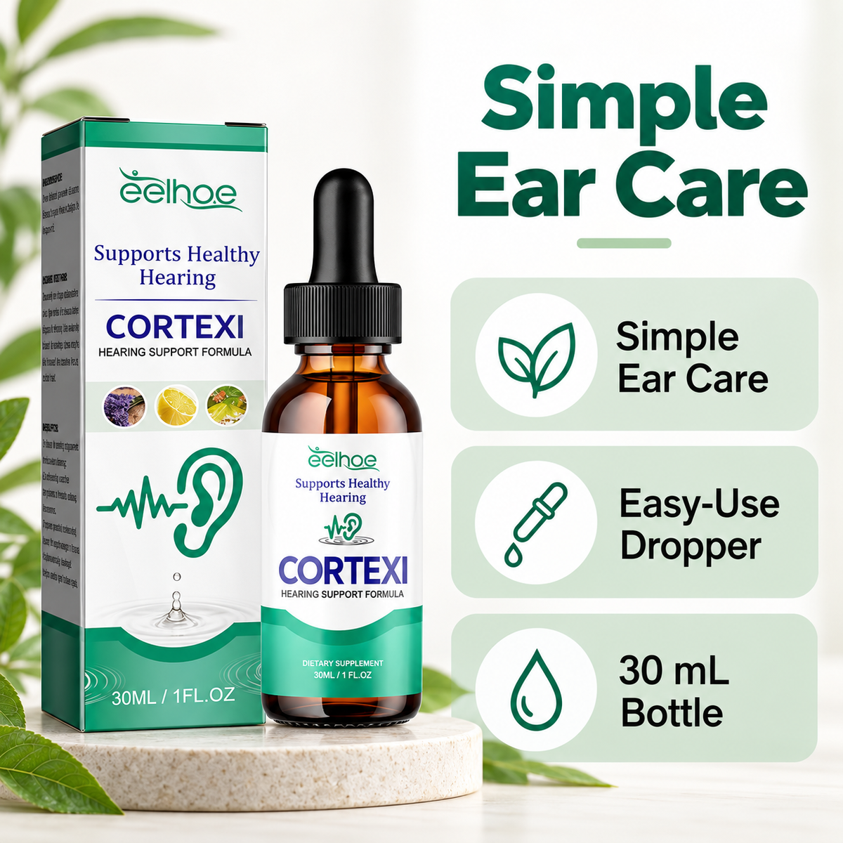 Daily Ear Care Drops product features
