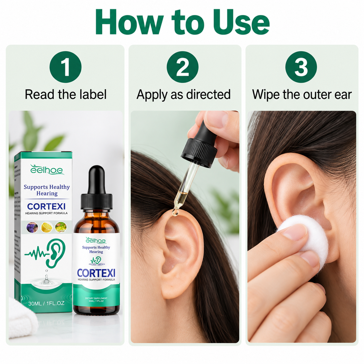 How to use Daily Ear Care Drops